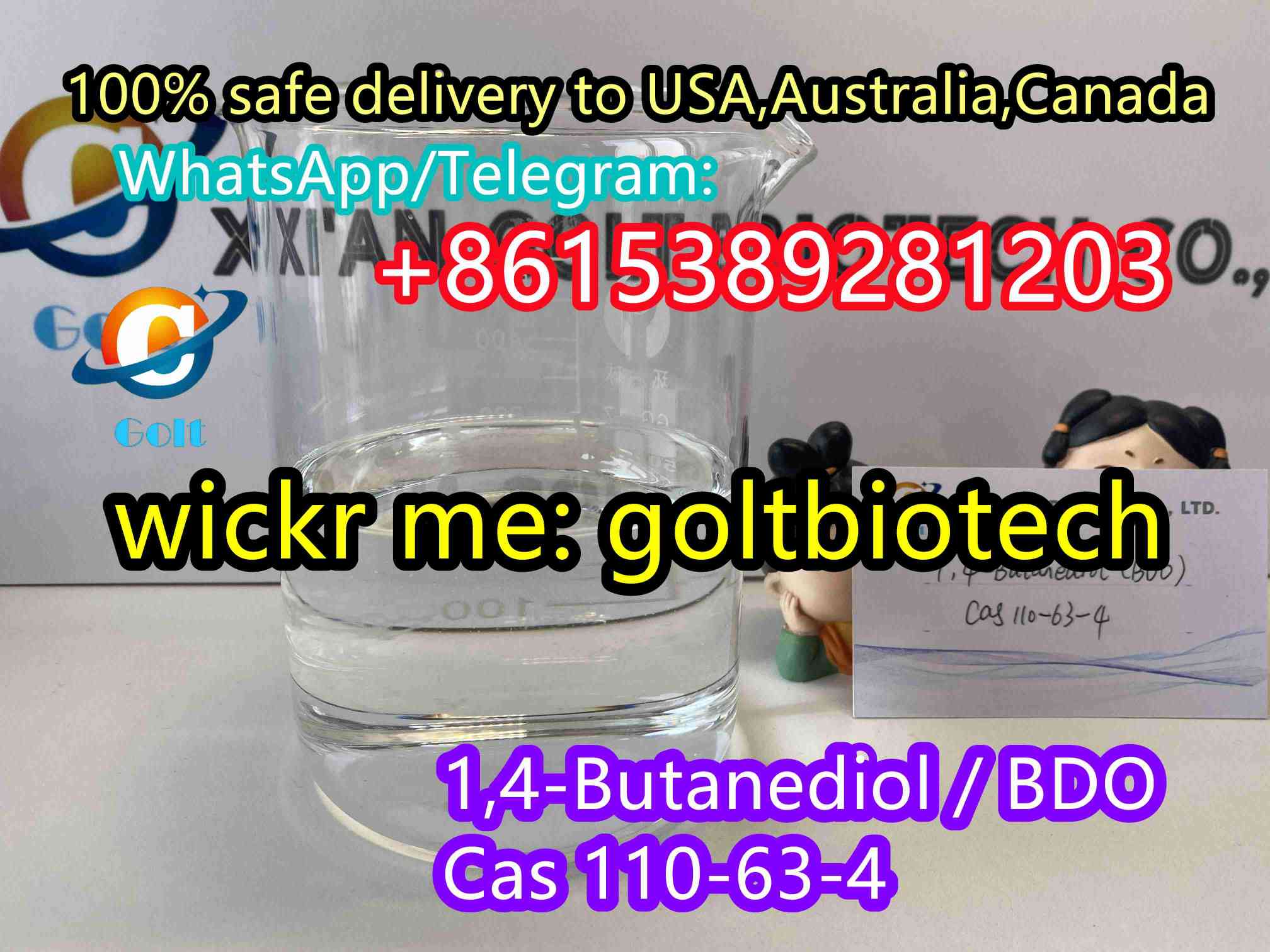 1,4-Butanediol BD BDO liquid fantasy 1,4 BDO for sale one comma four Butanediol to USA,Australia, Canada Wickr me:goltbiotech