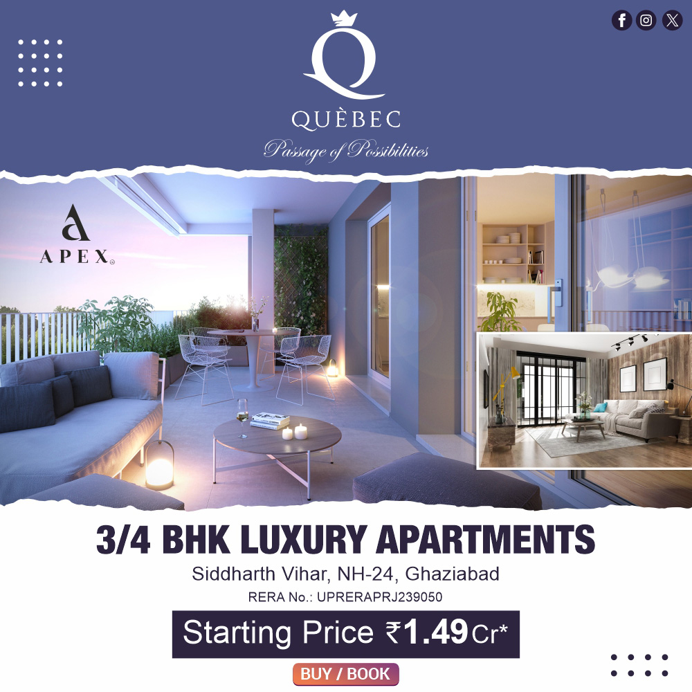 Premium 3&4Bhk Luxury Apartments By Apex Quebac